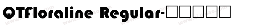 QTFloraline Regular字体转换